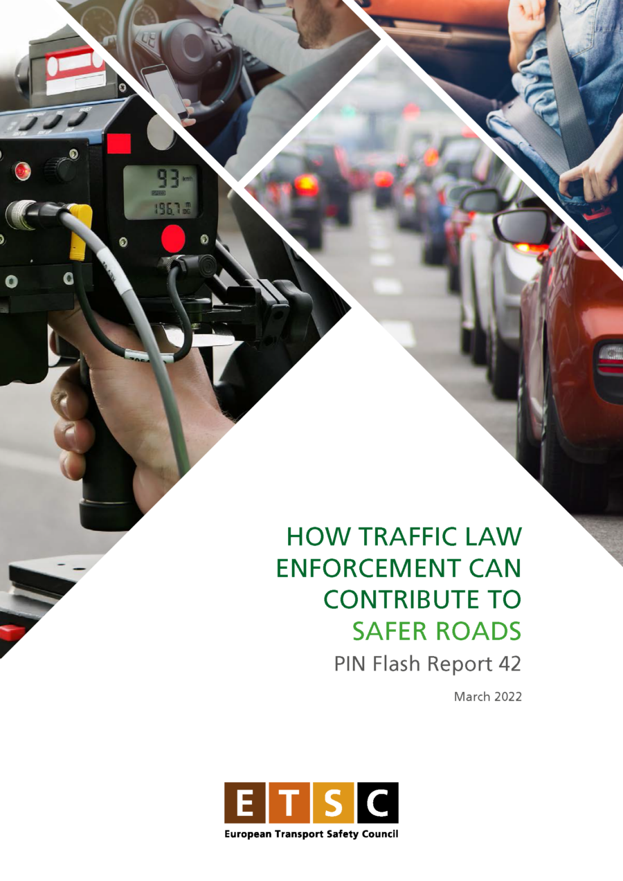 ETSC (2022). How traffic law enforcement can contribute to Safer Roads. PIN Flash Report 42. Bruselas.